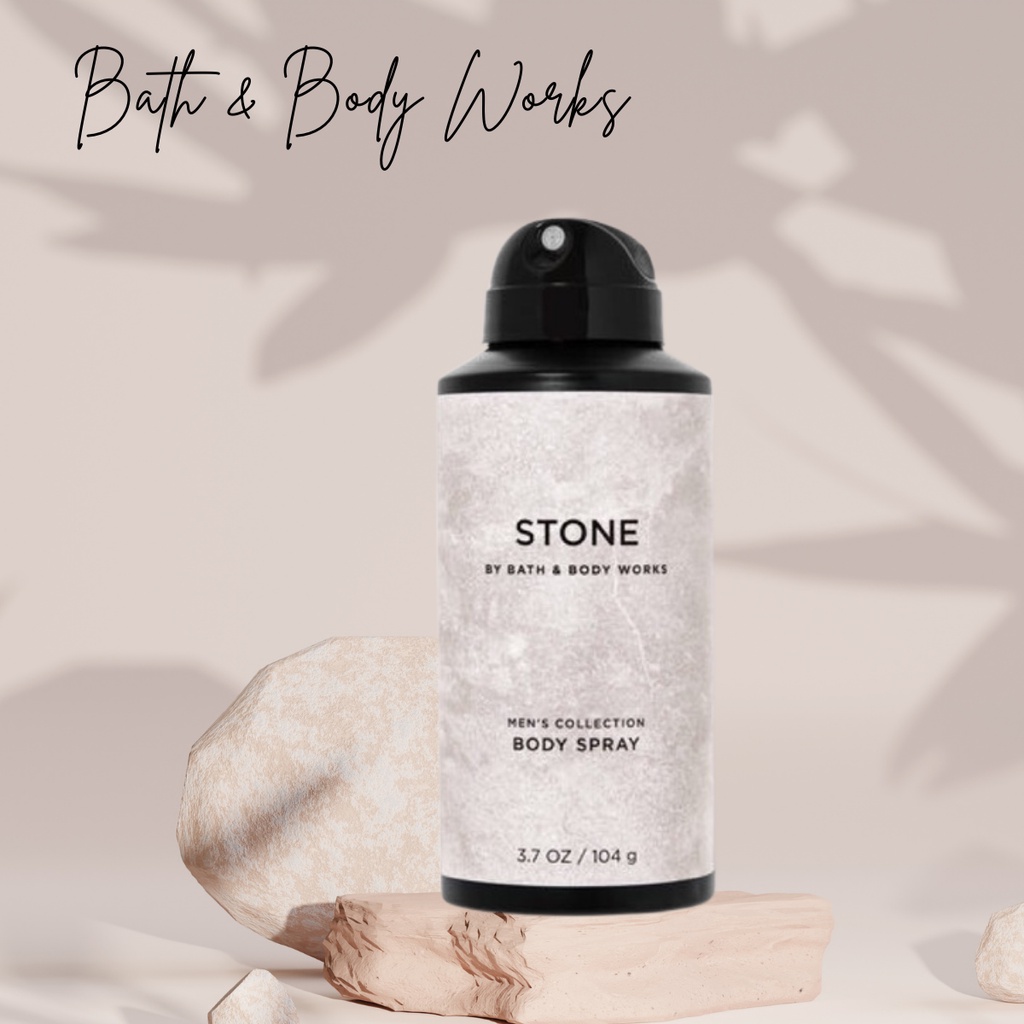 Xịt Thơm Toàn Thân Bodymist Cho Nam Bath And Body Works Stone Hương Thơm Nam Tính Mạnh Mẽ 104gr