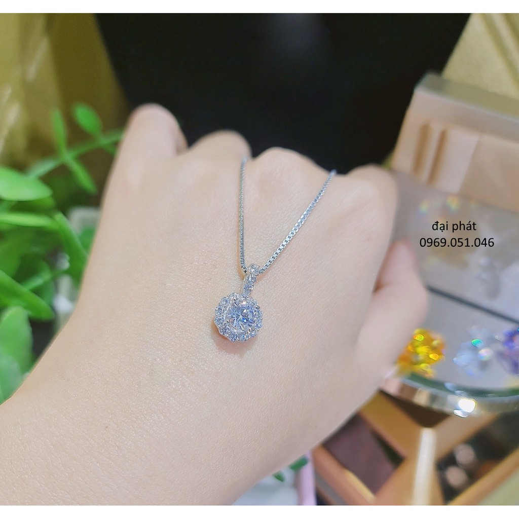Dây chuyền bạc nữ . đính đá cao cấp , độ dài chuẩn , khóa chắc chắn