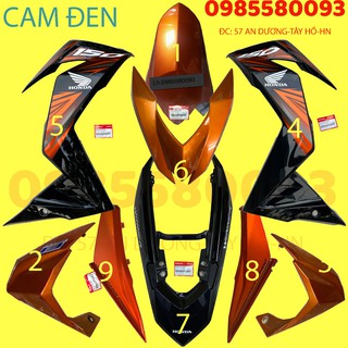 Dàn áo, Bộ vỏ, Bửng xe WINNER v1cam đen đời 2016, chính hãng honda, tặng kèm chốt nhựa