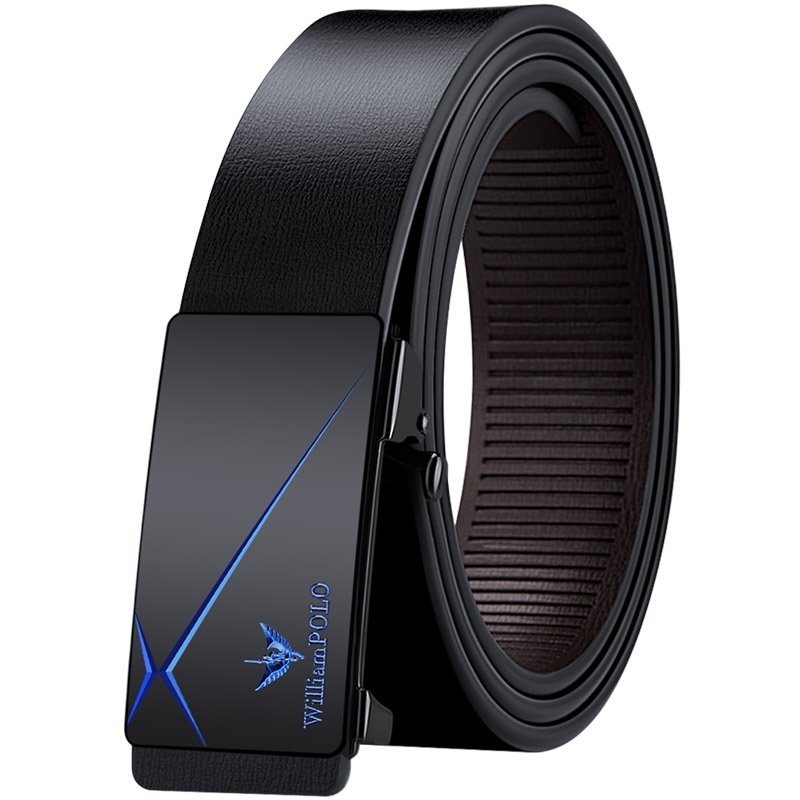 Thắt lưng Nam thời trang - da bò, mặt kim loại cao cấp nhập khẩu chính hãng William Polo - Bảo hành 12 tháng