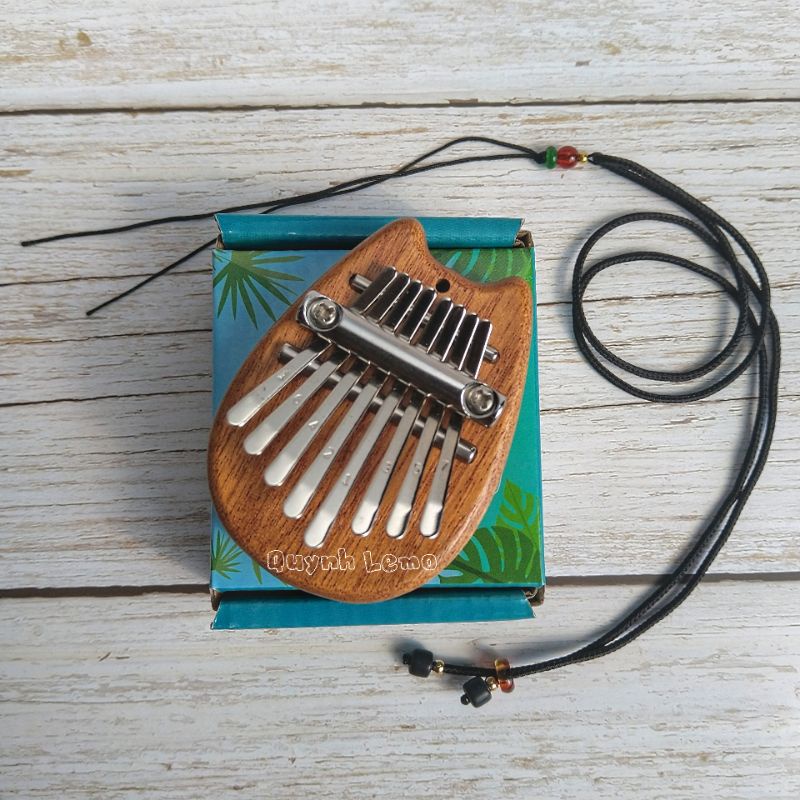 Mua [Có Sẵn] Đàn Kalimba 8 Phím [Gỗ] Độc Đáo - (Đàn Kalimba 8 Phím Mini) - Dễ Sử Dụng - Có Dây Buộc Dễ Thương