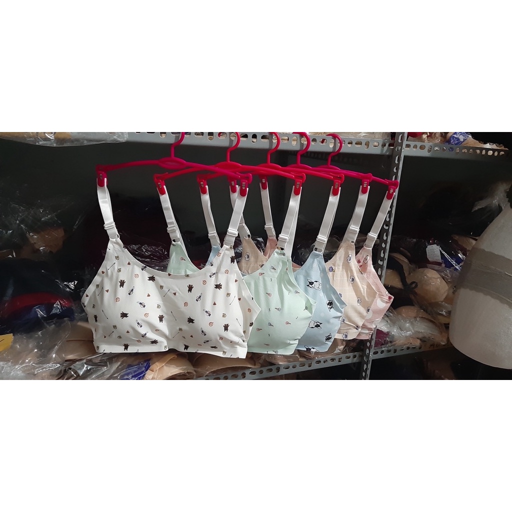 Áo Lót Nữ Không Gọng. Áo Bra su hoa có đệm ngực dày vừa mặc êm, ôm.ngực nhẹ