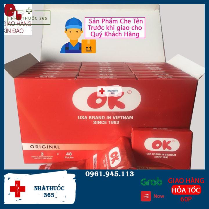 [ GIÁ RẺ NHẤT] BAO CAO SU OK không mùi hộp 144 cái