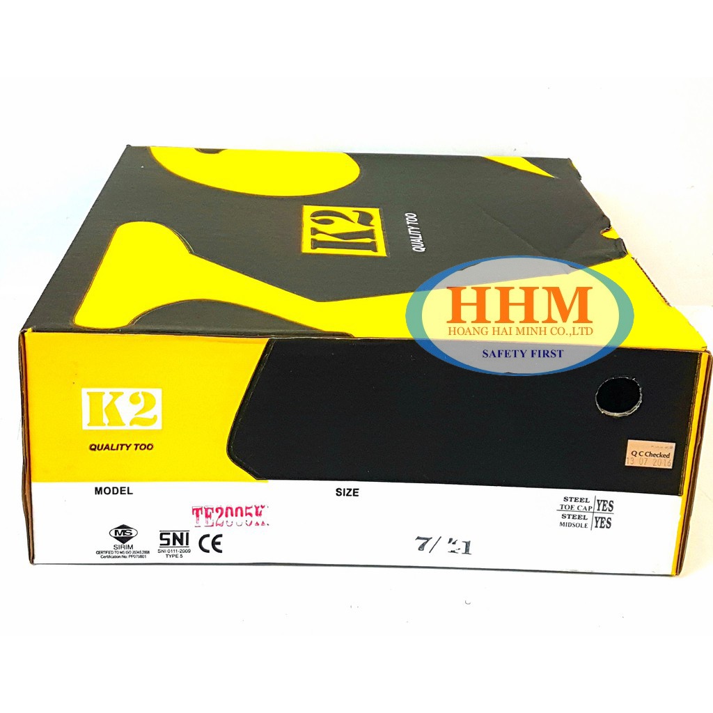 Ủng da bảo hộ K2 TE2005K - Indonesia