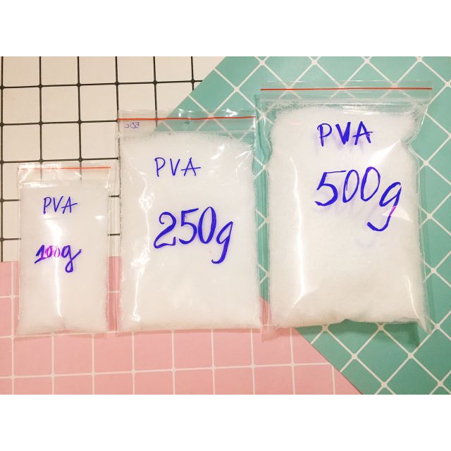 Bột hồ PVA dùng nấu keo trong (100g/500g) nguyên liệu làm slime