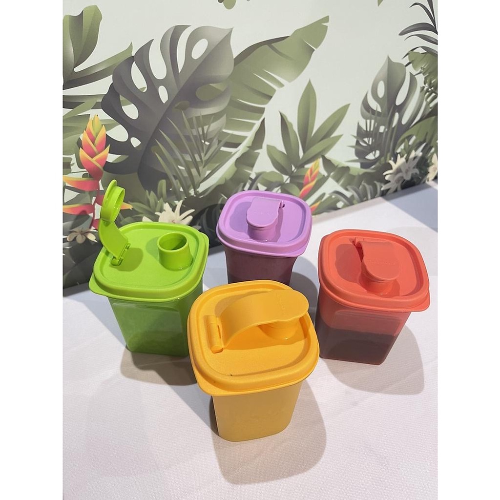Bình đựng nước Tupperware Slim Line 350ml va 1L có chia vạch, ly đựng nước, kín khí ,kín nước