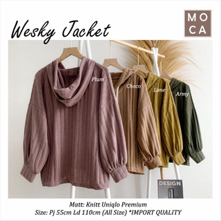Wesky Áo Khoác Uniqlo Vải Dệt Kim Cao Cấp Nhập Khẩu Chính Hãng