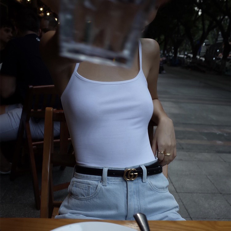 Áo Nữ Hai Dây Nhiễn, Dáng Dài - Tharo Clothing [AO00065