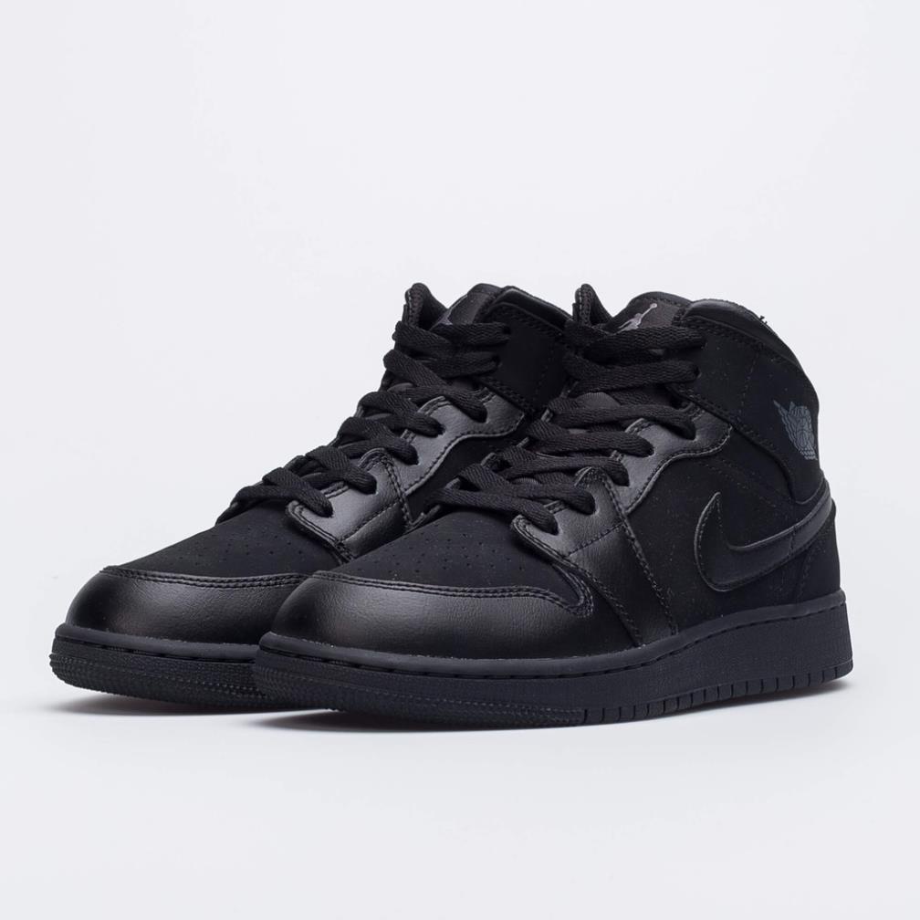 Giày sneaker Nike Air Jordan 1 Mid Black chính hãng 🌳
