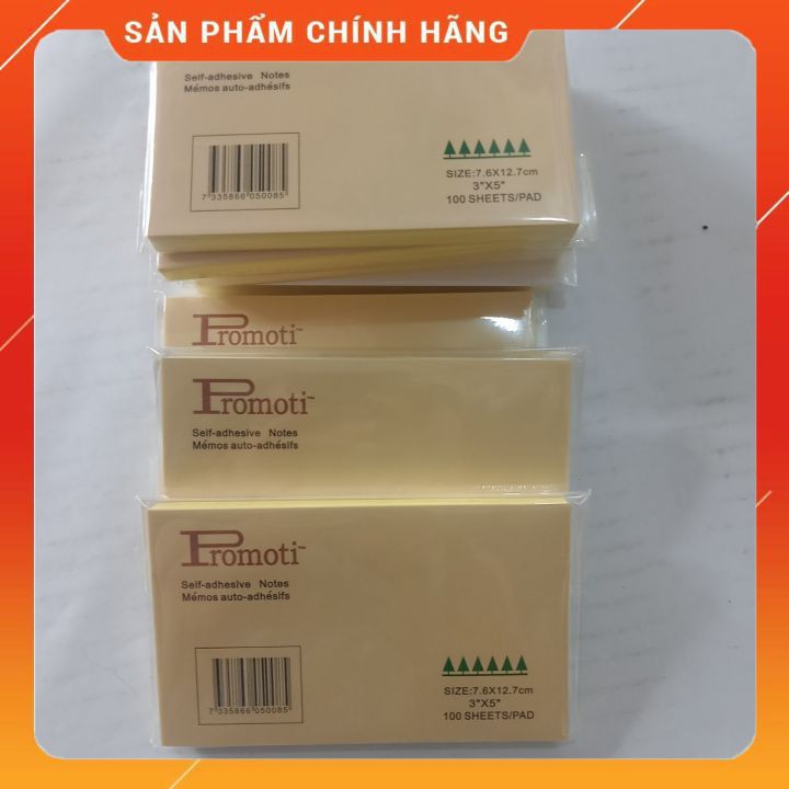 Giấy Nhắn, Giấy Notes, Giấy Nhớ Promoti Các Loại 100tờ/tập Giấy Mịn Viết Trơn Dễ Dính