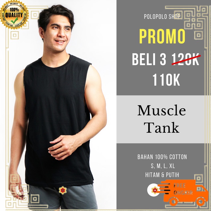 Áo Thun Ba Lỗ Tập gym Màu Đen Cơ Bản Cho Nam