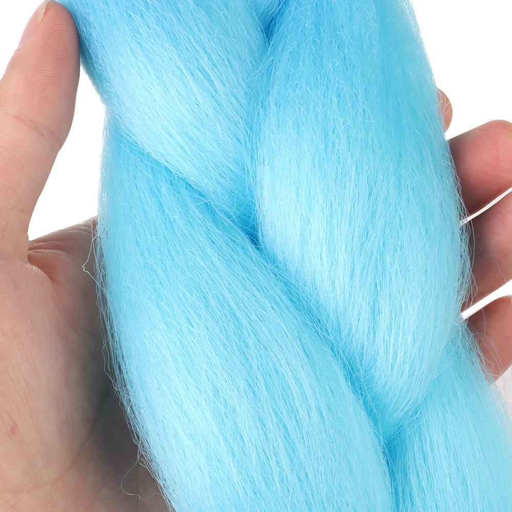 Bím Tóc Giả 24inch Bằng Sợi Tổng Hợp Kháng Nhiệt Màu Ombre