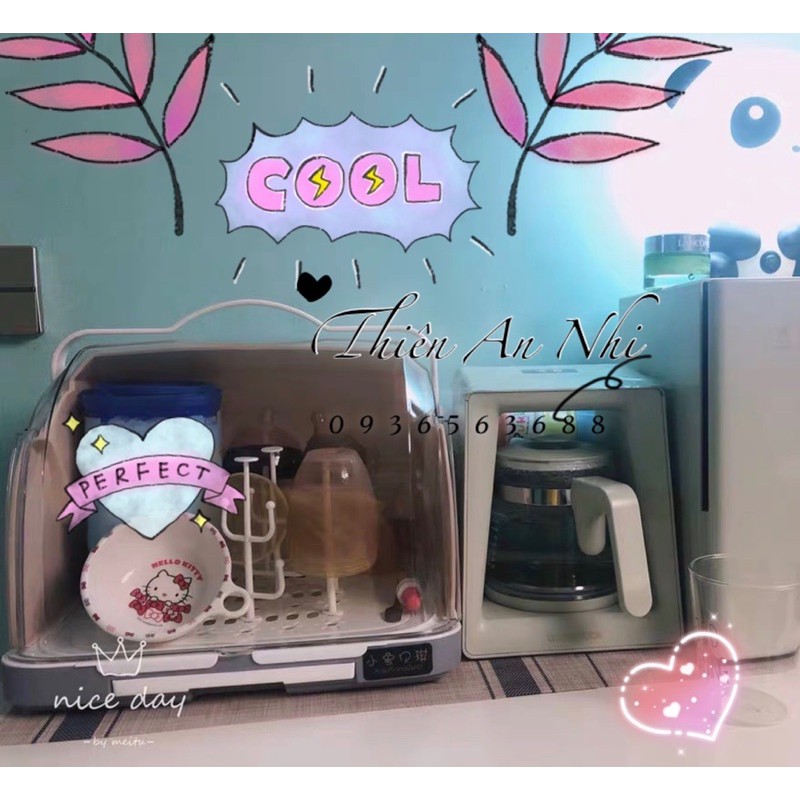 Khay úp bình sữa triệt khuẩn , sấy khô ( BẢN NÂNG CẤP )