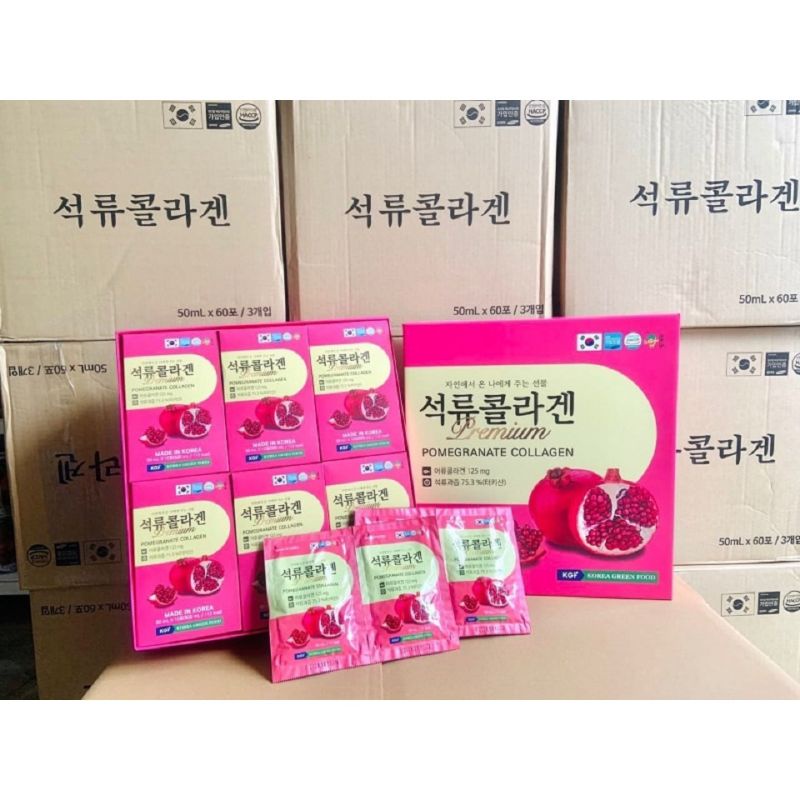 Nước uống đẹp da Collagen Lựu Đỏ Hàn Quốc