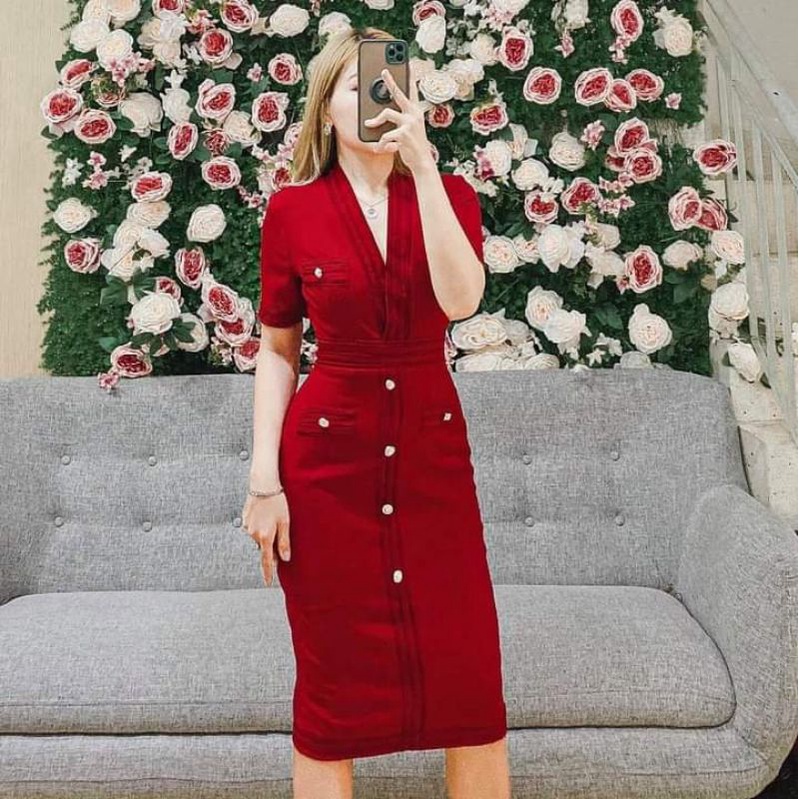 Đầm body viền 2 màu