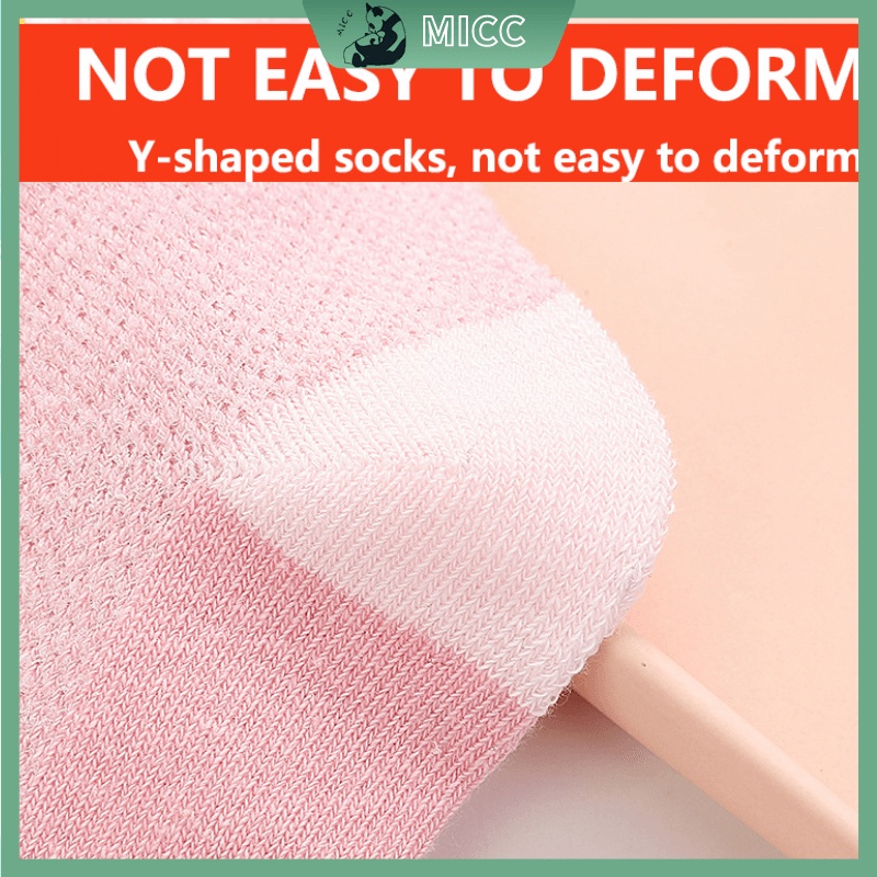 Set 5 đôi vớ cotton phối lưới thoáng khí họa tiết dễ thương thời trang mùa hè cho bé