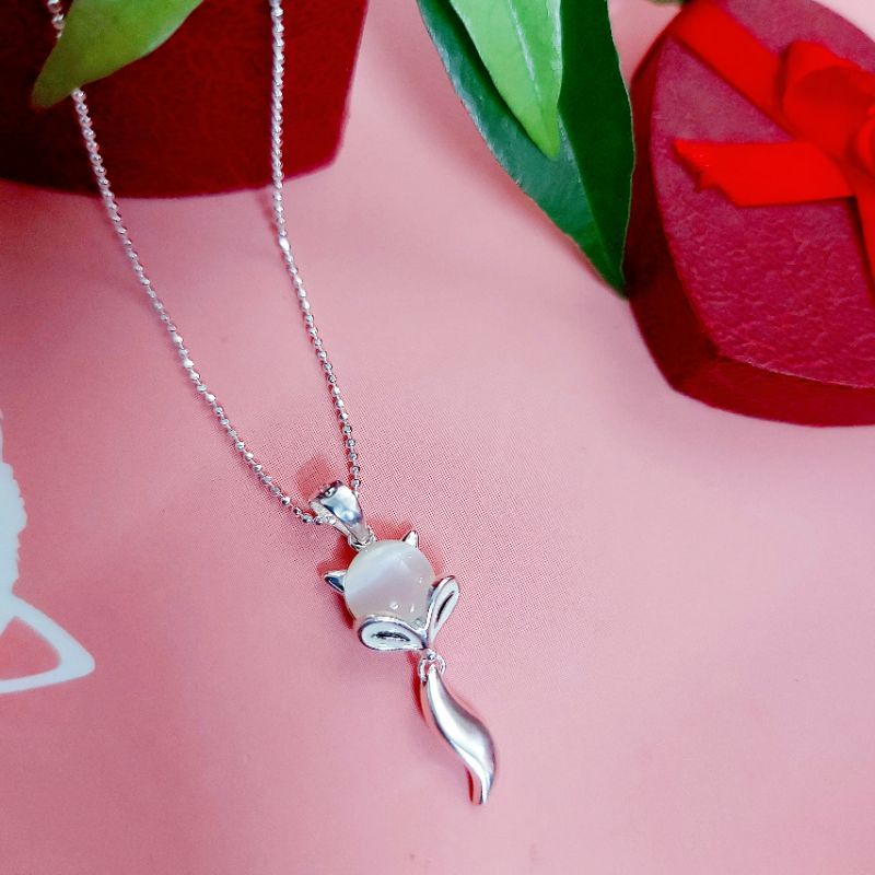 Mặt Dây Chuyền Bạc Hồ Ly cao cấp 💎Ảnh thật