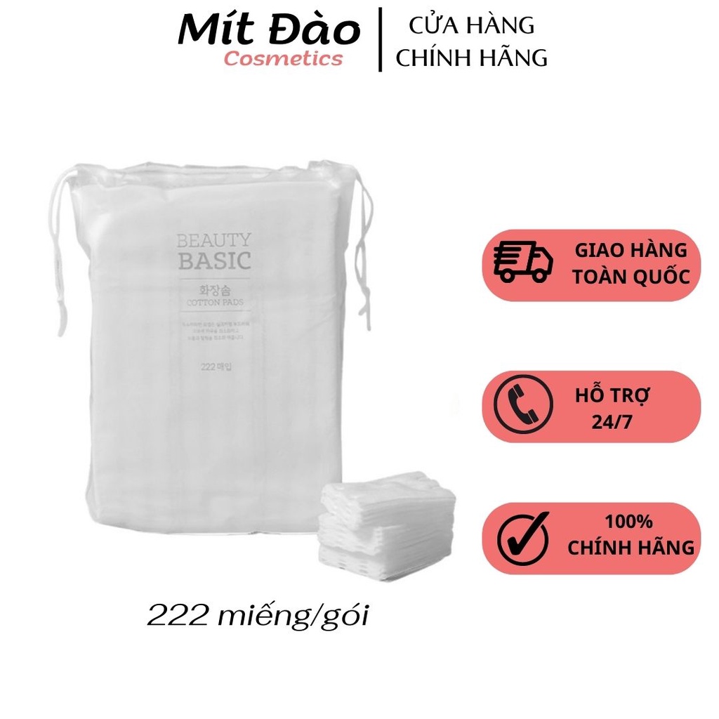 - Bông tẩy trang cotton pad Emart 222 miếng