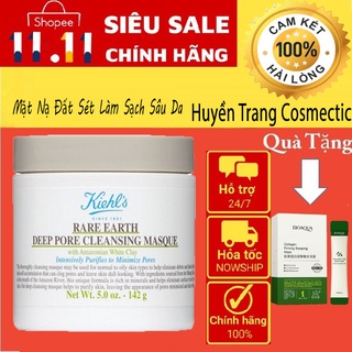 Mặt nạ đất sét kiehl s - Dưỡng Trắng Sạch Mụn Đầu Đen Kiehl's Rare Earth Deep Pore Cleansing Masque (125ml)