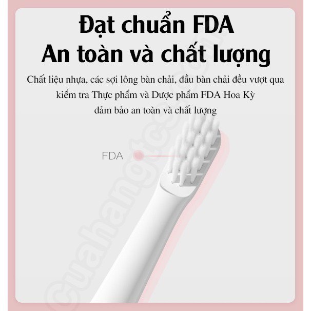 BÀN CHẢI ĐIỆN THÔNG MINH XIAOMI MIJIA T100ư CHỐNG NƯỚC IPX7, NHỎ GỌN 46G