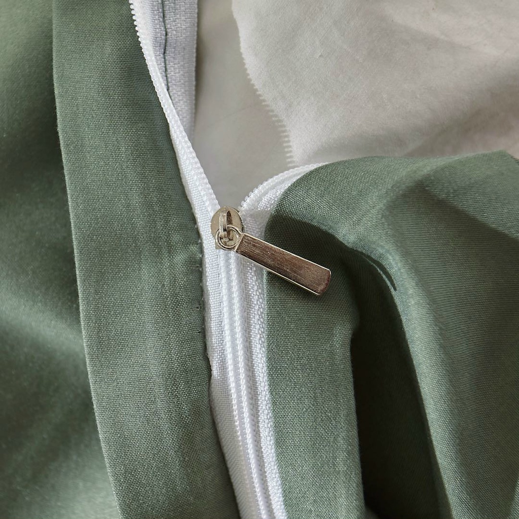 Bộ Chăn Ga Và Vỏ Gối Cotton Tici Mix Kẻ Xanh Ngọc (Sản phẩm không kèm ruột ), Vải đẹp mềm mịn