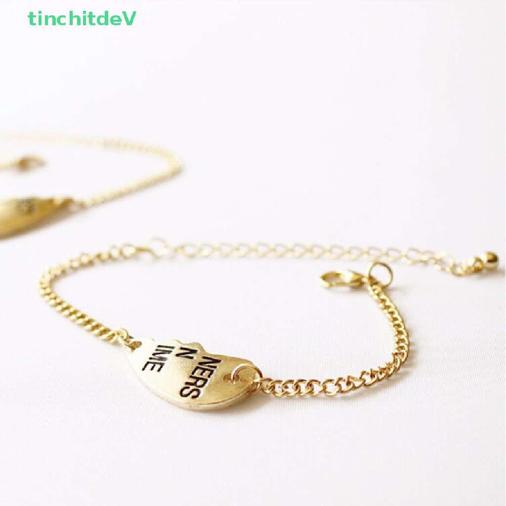 [TinchitdeV] Bộ 2 Vòng Tay Mặt Hình Trái Tim Chia Đôi Tình Bạn Thân Thiện Với Bạn Thân [Mới]