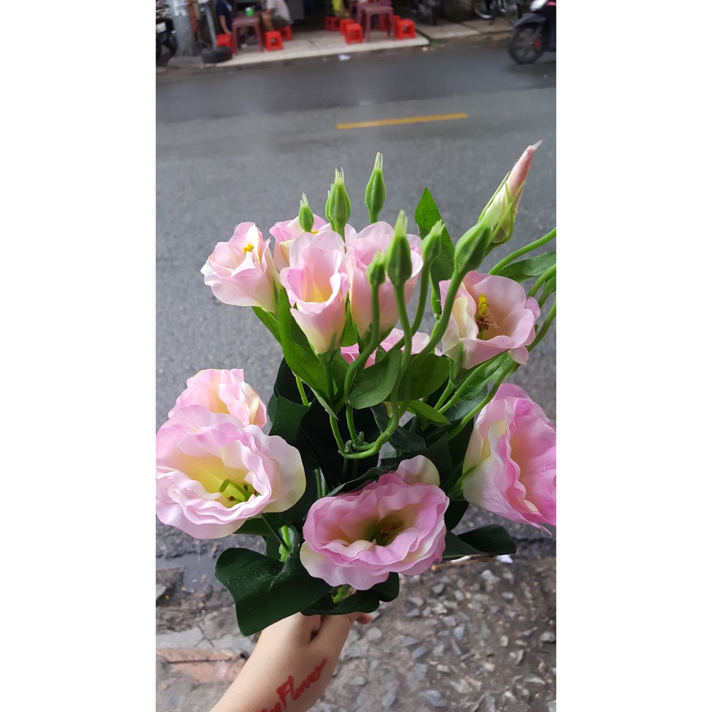 1 bụi Hoa cát tường giả 12 nhánh - Hoa giả - Hương Flower