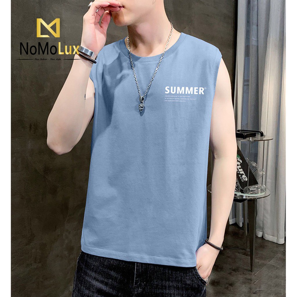 Áo ba lỗ nam nữ Summer 💢 Freeship 💢 Áo 3 lỗ thể thao NoMoLux mã HT011 - chất thun cotton mềm mát