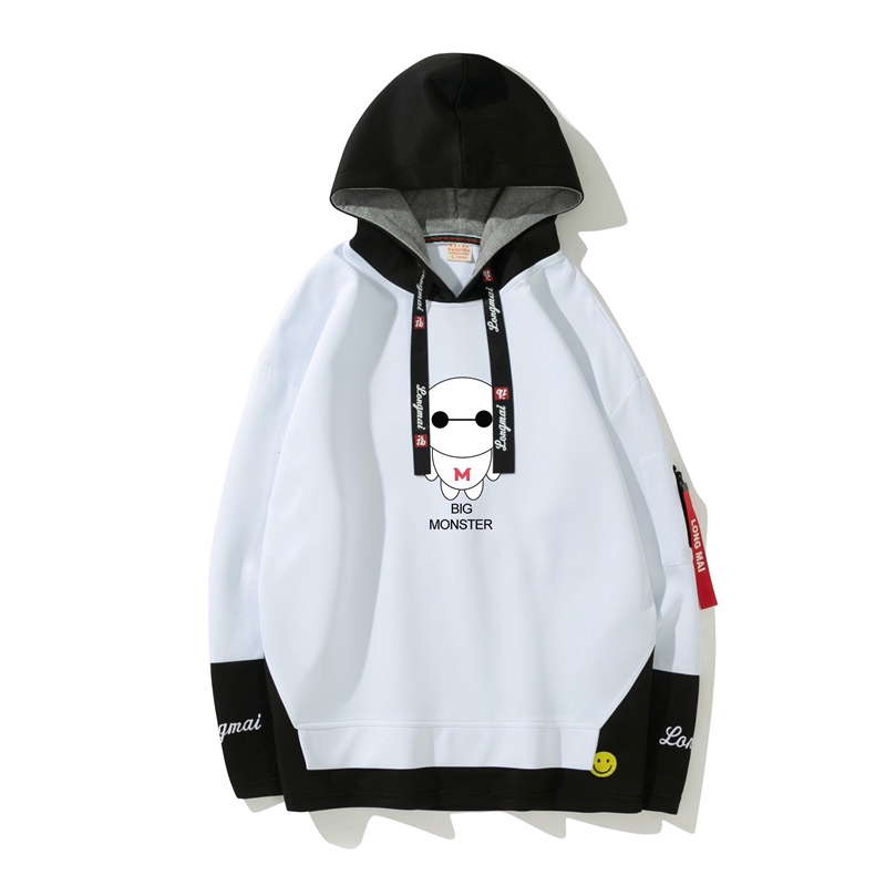 Áo hoodie màu đen in chữ cá tính ấn tượng cho nam