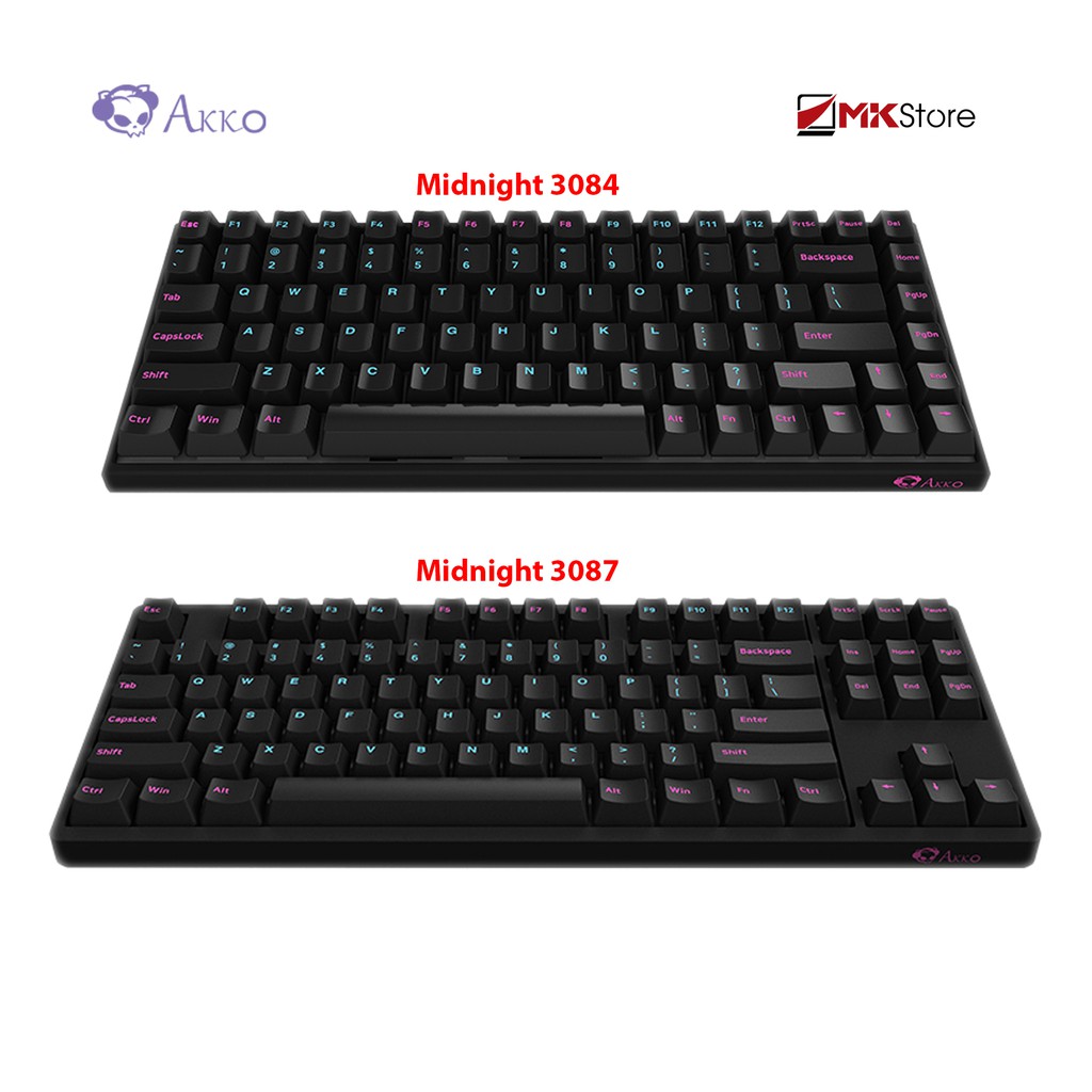 [Mã ELMS4 giảm 7% đơn 500K] Bàn phím Gaming Akko 3084 / 3087 Midnight - Akko Switch