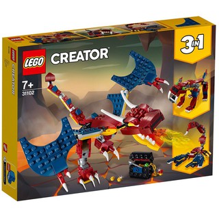LEGO® Creator Bộ lắp ráp Rồng Lửa LEGO Creator (234 Chi Tiết) 31102