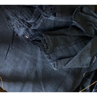 Vải linen bột màu đen