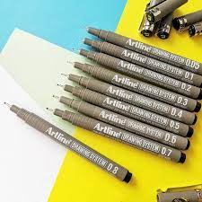 Bộ 4 bút vẽ kỹ thuật Artline 0,1mm , 0,2mm, 0,3mm , 0,4mm - văn phòng phẩm - HOKAMI STORE