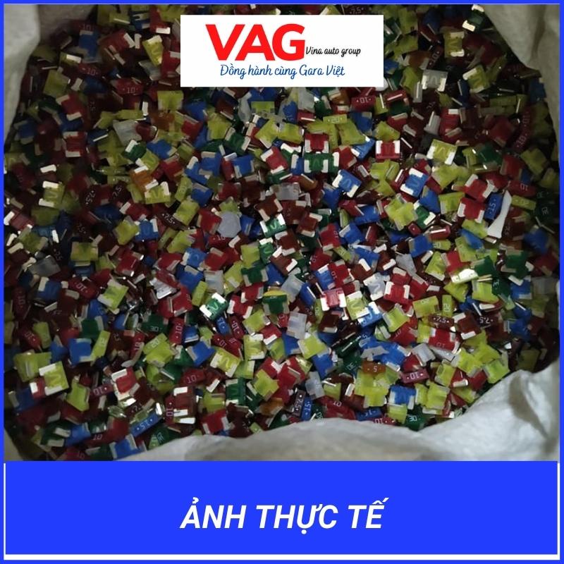 Cầu chì xe ô tô, cầu chì xe máy chân to, cụt, nhọn, bằng 5A 7,5A 10A 15A 20A 25A 30A 35A 40A  Tháo xe, Đã qua sử dụng
