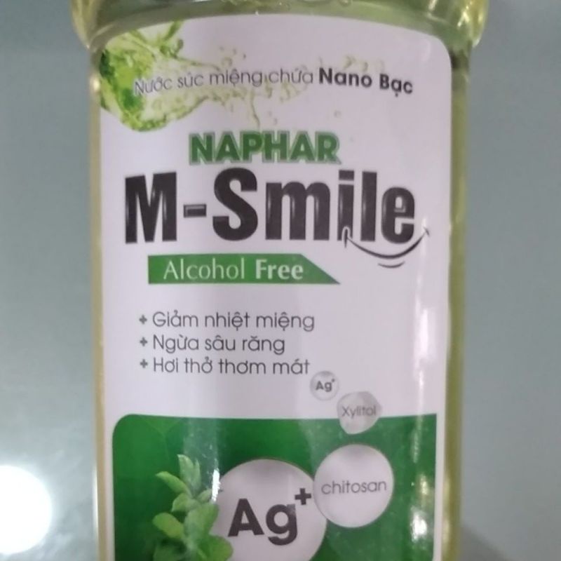 Nước súc miệng M-Smile - Msmile - Valentine sao thái dương, nano bạc