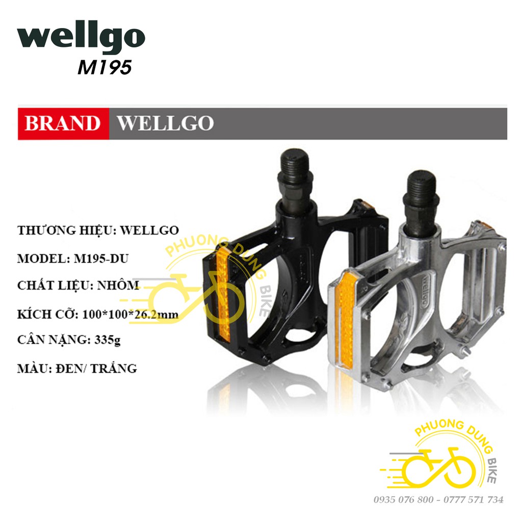 Pedan bàn đạp xe đạp WELLGO M195