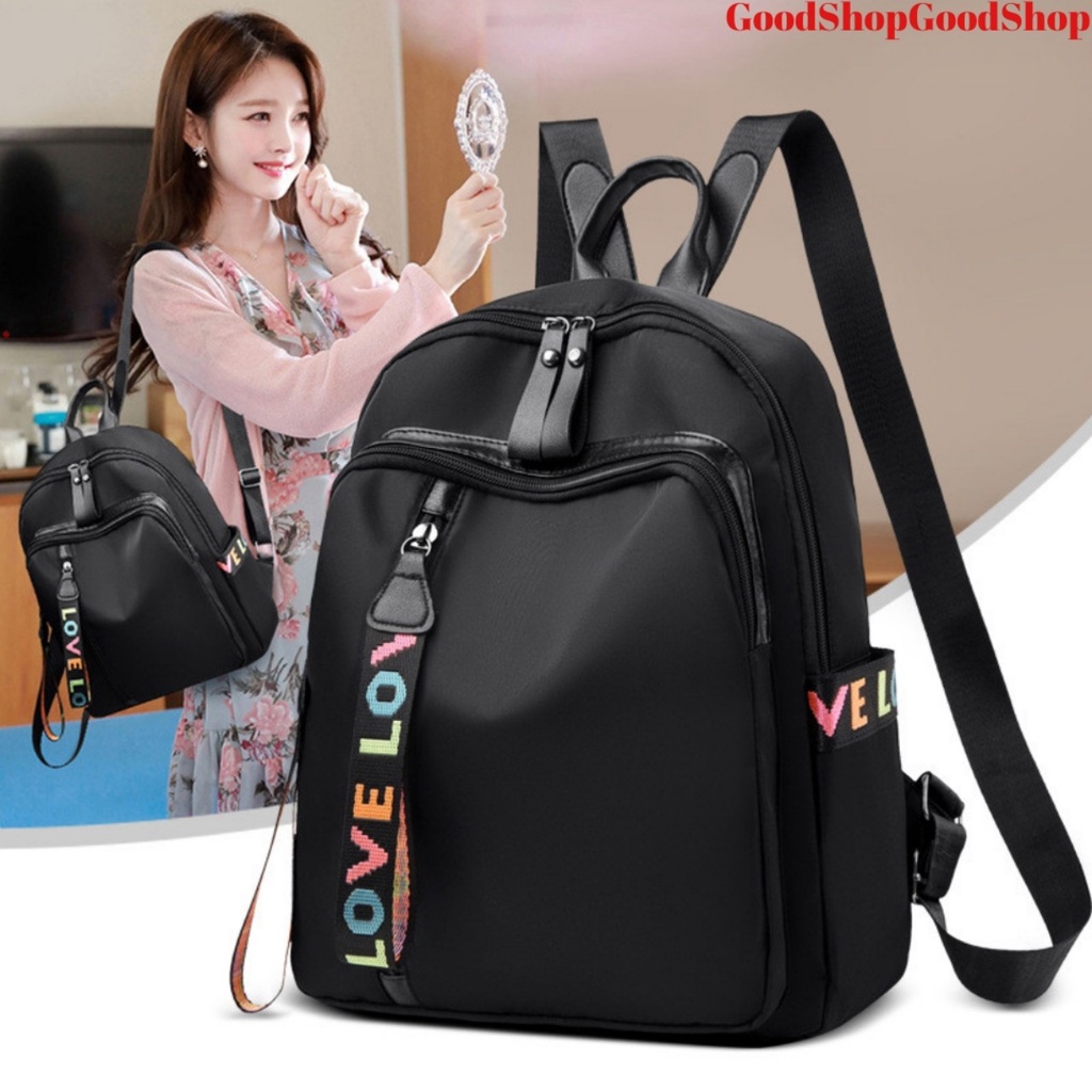 BALO NỮ THỜI TRANG NEW-0064 VẢI DÙ CAO CẤP, CHỐNG THẤM NƯỚC TỐT, KIỂU DÁNG SÀNH ĐIỆU, PHỐI MÓC KHOÁ SANG TRỌNG