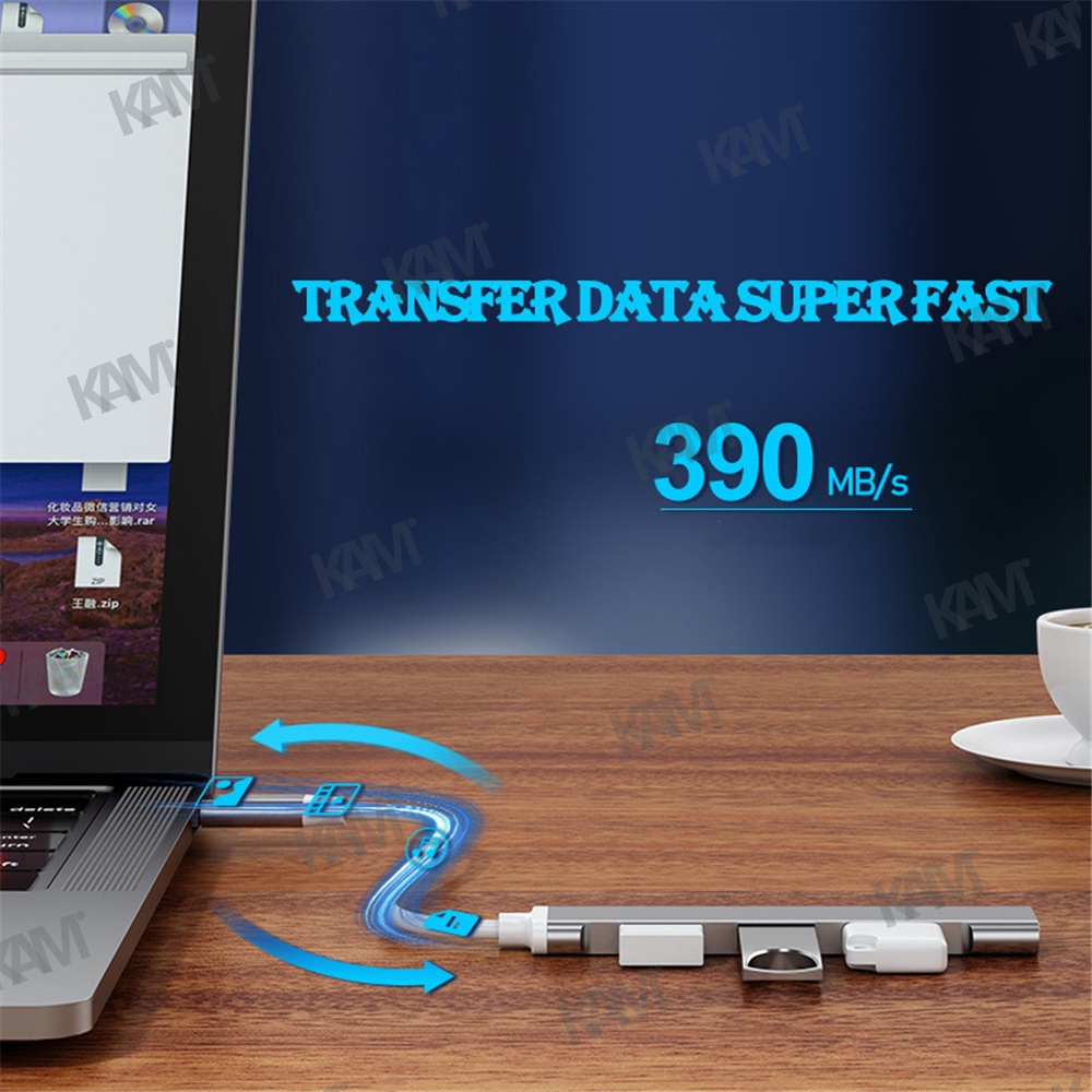 Bộ Chia 4 CổNg USB 3.0 TốC Độ Cao Kam ​​Bộ Chia Cổng USB 5Gbps 4 Cổng USB 3.0 2.0 Cho Máy Tính