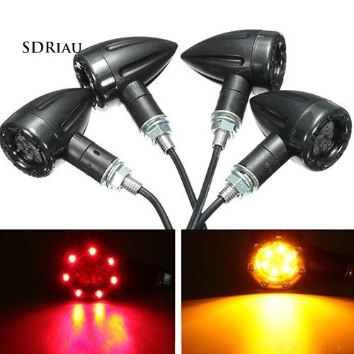 Set 2 đèn led báo rẽ gắn sau xe máy 12V