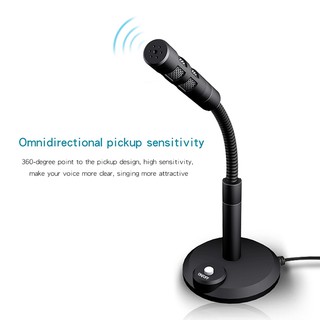Pc Plug and Play 3.5Mm Home Studio Omnidirectional Microphone ZJV
