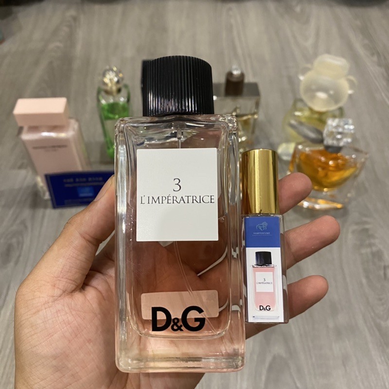 Paris Perfume [Chính Hãng] Nước Hoa Nữ Mini 𝘿𝙂 3 𝙇'𝙞𝙢𝙥𝙚𝙧𝙖𝙩𝙧𝙞𝙘𝙚_Hương Thơm Đánh Bay Mùa Hè Oi Bức