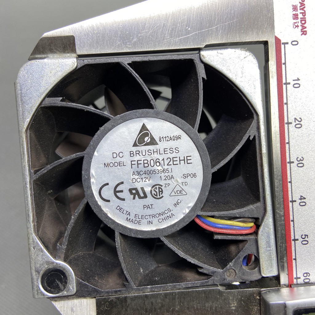 QUẠT TẢN NHIỆT 6 cm DELTA  12 V 1.2 A, tăng áp , gió siêu mạnh. FFB0612EHE