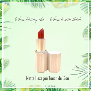 Son thỏi lì handmade hữu cơ de' son garden matte khồng chì dưỡng hồng mềm môi cực hot 2020 cocokids