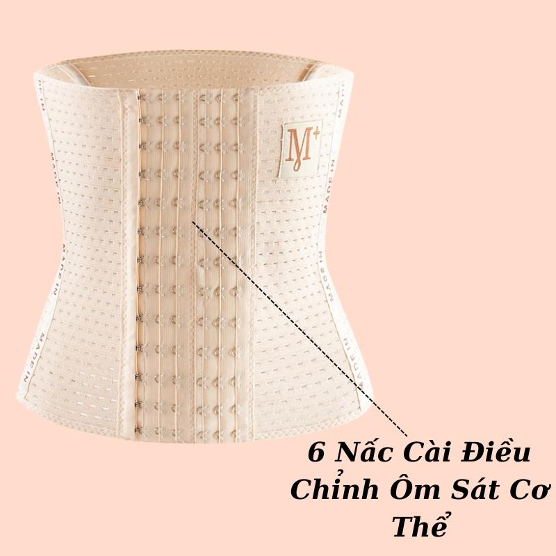 Nịt Bụng Giảm Mở Bụng Siêu Tốc 6 Nấc Cài [Có Thanh Chống Cuộn] - 3342