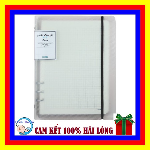 Sổ Caro file nhựa kẹp còng A5 - 100 tờ; MS: 994