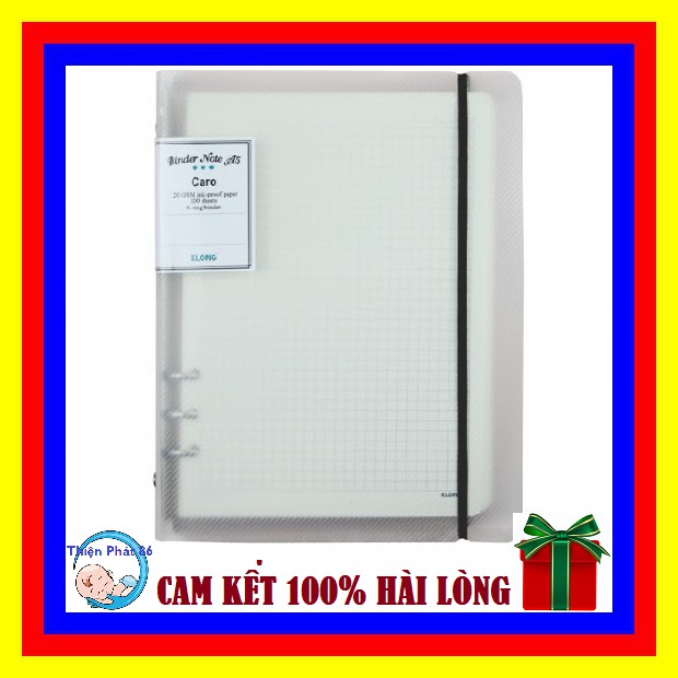 Sổ Caro file nhựa kẹp còng A5 - 100 tờ; MS: 994