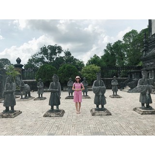 Váy chấm bi vintage