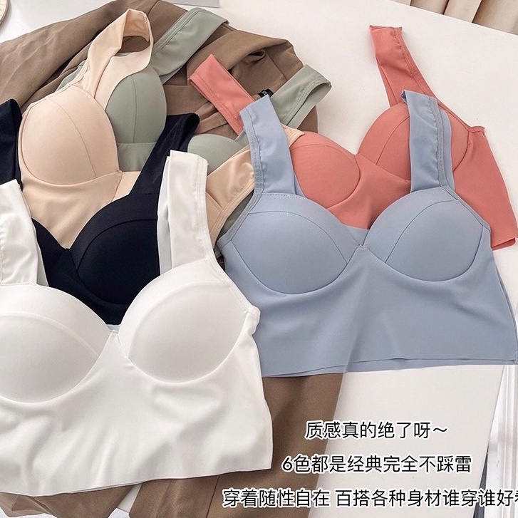 Áo Bra Su 2 Dây Bản To Dáng Coroptop Cúp Tròn Nâng Ngực 582