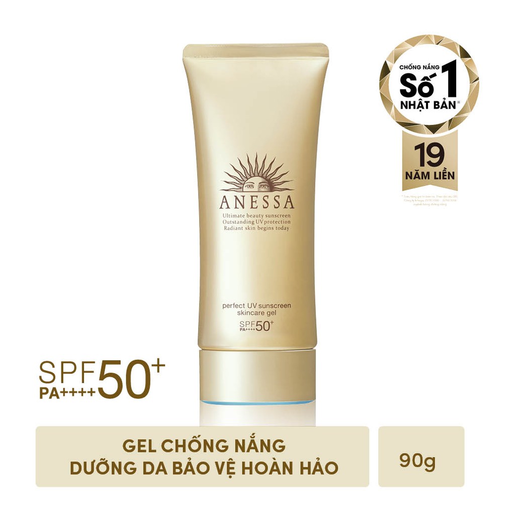 [HB Gift] Gel chống nắng bảo vệ hoàn hảo Anessa Perfect UV Sunscreen Skincare Gel 90g