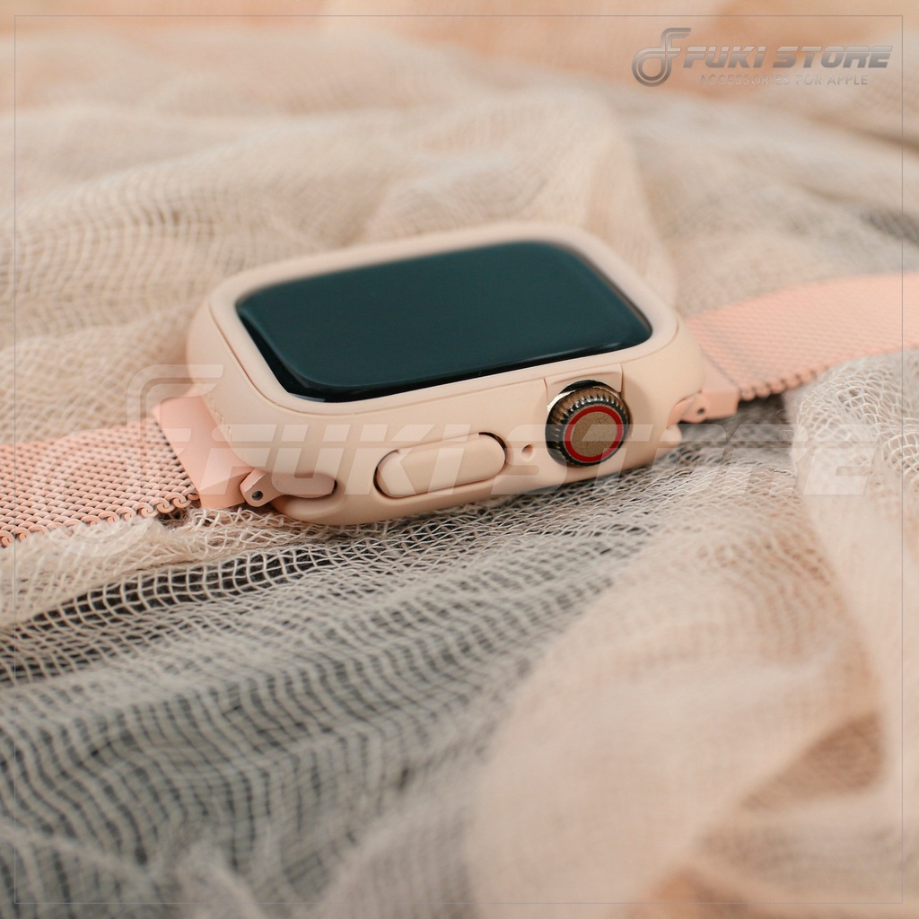 [HÀNG CHÍNH HÃNG] Combo dây ốp màu hồng phấn siêu đẹp cho Apple Watch 38/40/41mm
